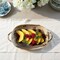 Hello Honey 20-Ounce Stoneware Baker Server with Handles in Reactive Glaze, Multicolor